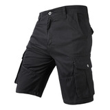 Bermudas Shorts Bolsas Pantalón Cargo De Playa Casual Hombre