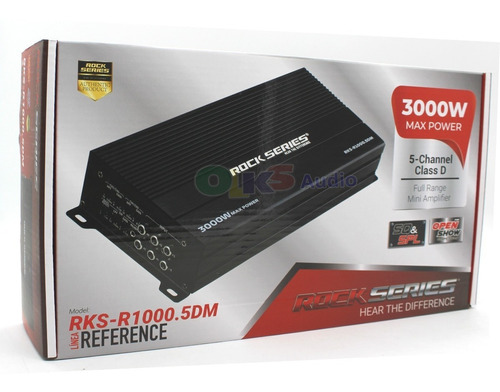 Amplificador Mini 5 Canales 3000w Rockseries Rks-r1000.5dm