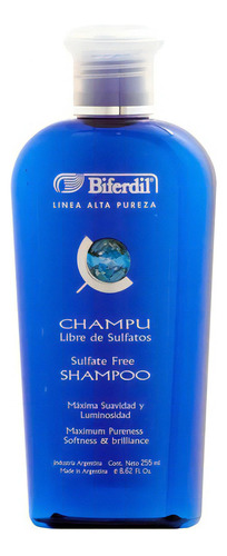 Shampoo Biferdil Libre Sulfatos Dermoprotector Pureza 255 Ml