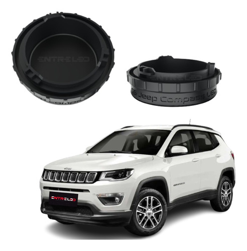 Tapa Óptica Jeep Compass ( 2017 - 2022 ) Cree Led