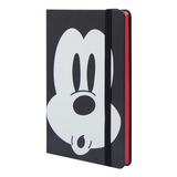 Libreta Mooving Notes A5 Líneas Tapa Dura Mickey Mouse Color Negro