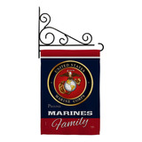Marines Orgullosamente Bandera De Jardín Familiar  Juego De