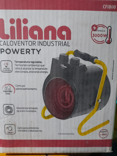 Caloventor Industrial Liliana  3000w Modelo Cfi800