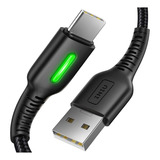 Cabo Carregador Para iPhone 15 Usb Tipo C Led 3.1a 50cm