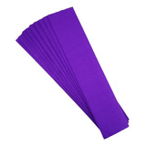 Paquete De 10 Papel Crepe Un Color Pascua 200cm X 50cm Color Morado