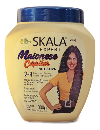 Skala Creme Potão 1kg 2 Em1 Maionese Capilar Nutritiva