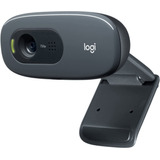 Câmera Webcam Logitech C270 Hd Com 3 Mp  Widescreen 720p