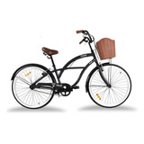 Bicicleta Urbana Aluminio Monk Crusier Rodada 26 Color Negro