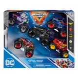 Monster Jam Collection Justice League Vs Joker Set 5 Color Varios