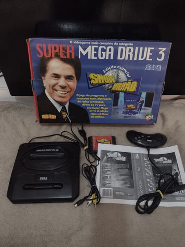 Mega Drive Com Jogo Show Do Milhão 