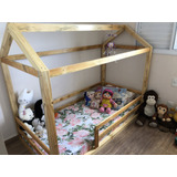 Cama Infantil Solteiro Montessori Madeira 1,88x1,00x1,54