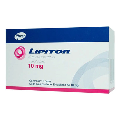 Lipitor Tableta 10 Mg, 30 Tabletas + 30 Tabletas | Envío gratis