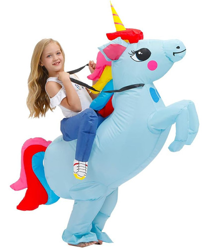 Kooy Disfraz Inflable Para Niños, Disfraz De Unicornio De