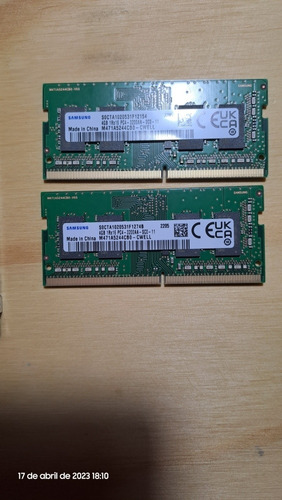 Ram Notebook Ddr4  8gb (2x4gb)