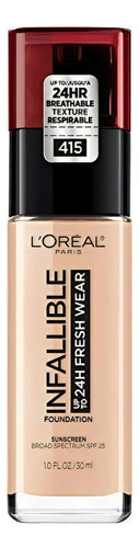 Maquillaje L'oreal Paris Infalible Hasta 24 Horas Fresh Wear Tono 415 Rose Ivory