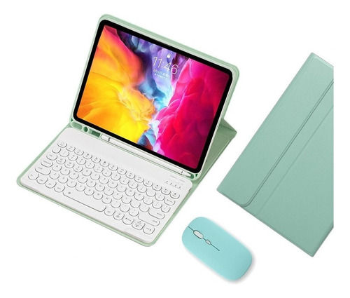 Capa Com Teclado + Mouse Para iPad Pro 11 Polegadas 3ª