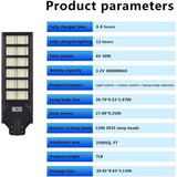 Luces Solares De Calle Para Exteriores De 600 W, 1200 Led So