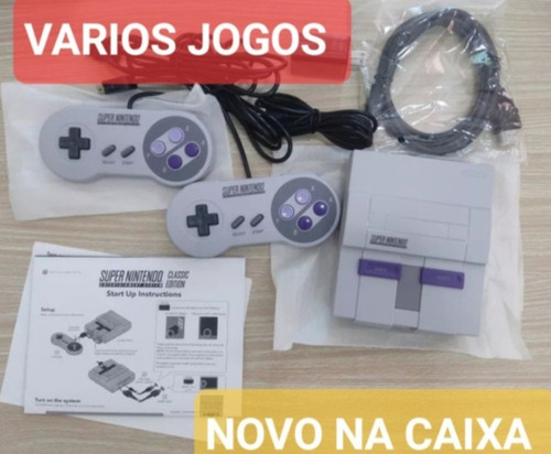 Nintendo Super Nes Classic Edition 512mb Cor  Cinza E Violeta