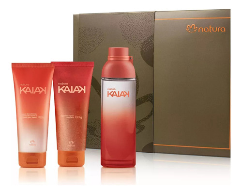 Kit Natura Perfume Kaiak Clássico Sabonete Líquido Esfoliante E Loção Hidratante Corporal Feminino Para Mulher Presente Completo Dia Das Mães