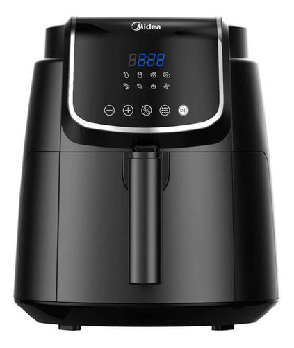 Freidora Air Fryer Digital 4l Negra Midea Color Negro 110v