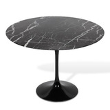 Mesa Saarinen Tulipa Jantar Redonda Nero Marquina Ø120cm