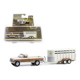 Greenlight 1991 Ford F-250 Xlt Lariat + Remolque De Caballos