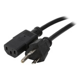 Cable De 1.8m Alimentacion Computadora Nema5-15p A C13 P /vc