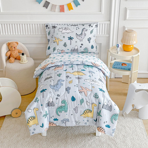 Joyreap Juego De Ropa De Cama Infantil De 4 Piezas, Bonito D