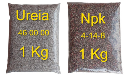 Kit Adubo Fertilizante Npk 04 14 08 + Ureia 1 Kg Cada