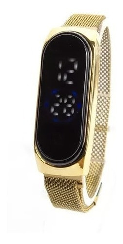 Reloj Pulsera Led Malla Imantada Ajustable