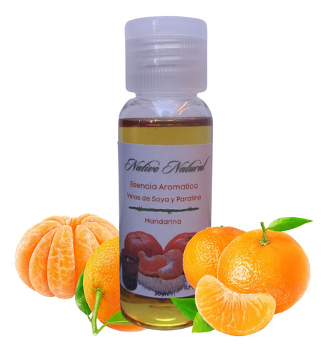 Esencia De Mandarina Para Velas De Soya Y Parafina 30 Ml