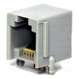 Pack 20x Conector Rj11 Para Circuito Impreso-p