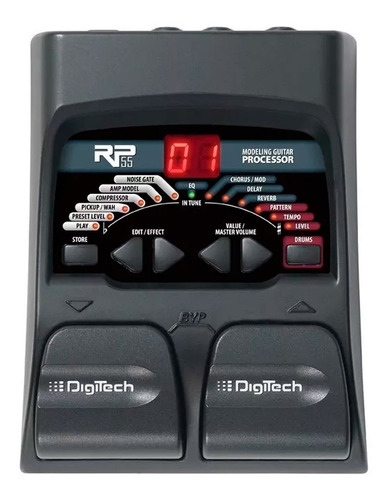 Pedalera Multiefecto Digitech Rp55 Guitarra + Envio Full