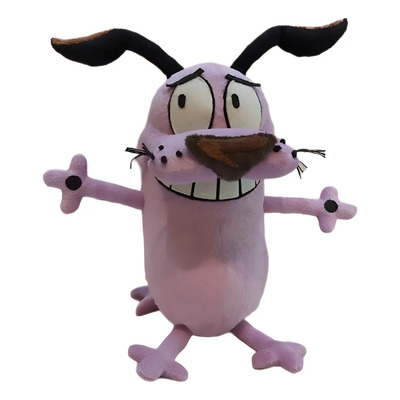 Peluche Coraje El Perro Cobarde Cartoon Mejor Amigo 32cm Color Rosa | Meses sin interés