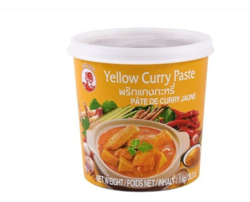 Pack 4 Unidades Curry En Pasta 400g Amarillo Cock Brand 