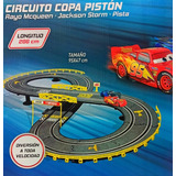 Autopista  Cars Disney Rayo Mcqueen 286 Cms Longitud 2 Carro