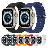 Correa Para Apple Watch Series 1/8 Ultra Silicon Ocean