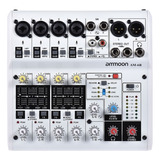 Consola Mezcladora De Sonido Ammoon Am-6r De 8 Canales