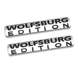 Kit 2 Emblemas Metálico Wolfsburg Editions 3d Vw