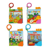 Libro De Tela Para Bebe Mordillo Y Gancho Letras Frutas