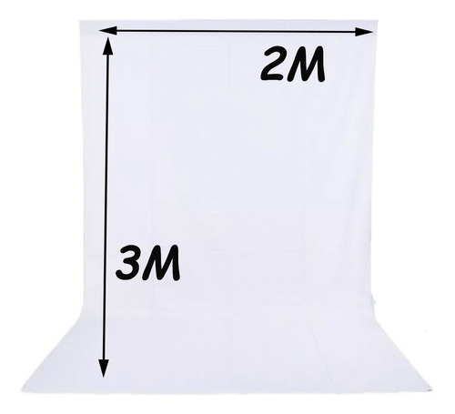 Telon 2m X 3m Blanco Para Fondo Estudio Fotografico