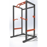 Jaula Crossfit Rack Press De Pecho Sentadilla Hip Thrust 2mt