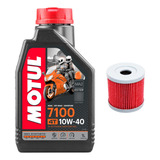 Kit 1l Aceite Y Filtro Para Suzuki Gixxer Sf 150 Motul 10w40