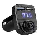 Carregador Usb P/ Carro Mp3 Transmissor Fm Sem Fio Bluetooth