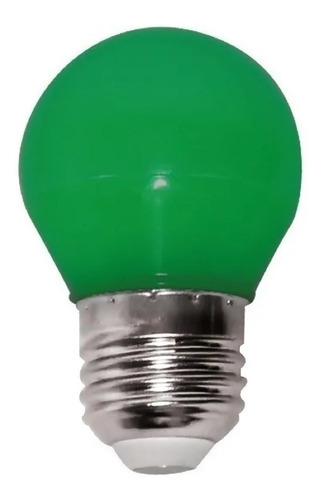 Lâmpada Led Bolinha G45 3w Bivolt E27 Verde Opus 110v/220v