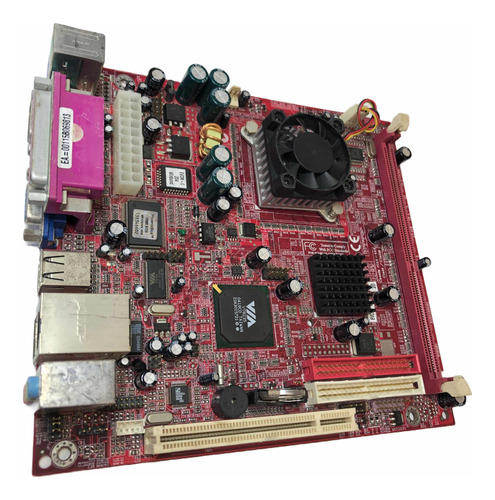 Placa Mãe Mini Itx Ecs Evcm-c Chipset Via Vt8235