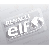 Adesivo Transparente Interno Para Vidro Renault Elf / Branco