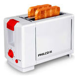 Tostador De Pan Bagel 2 Rebanadas 7 Niveles 110v 750w Philco Color Blanco