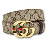 Cinturon Gucci Moda Gg Unisex Grabado Marmont Café