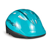 Capacete Infantil Nathor Turquesa/preto Cor Azul-turquesa Tamanho Único